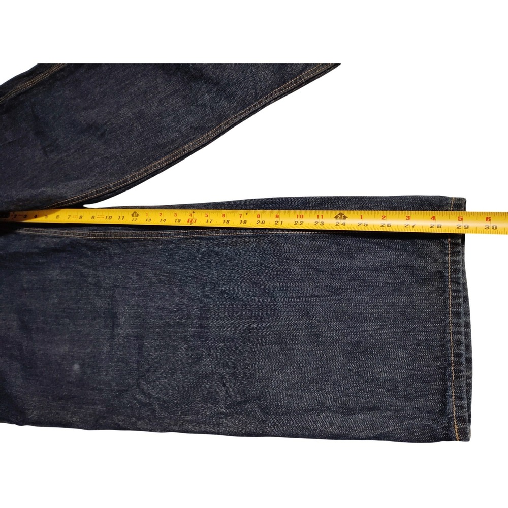 US Polo Assn Mens 38x30 Dark Wash Relaxed Straight Leg Y2K Vintage Jeans - Picture 3 of 9